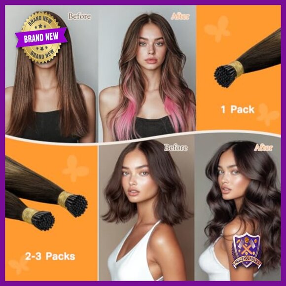 18 Inch Human Hair Extensions 50g Cold Fusion I Tips Remy Hair